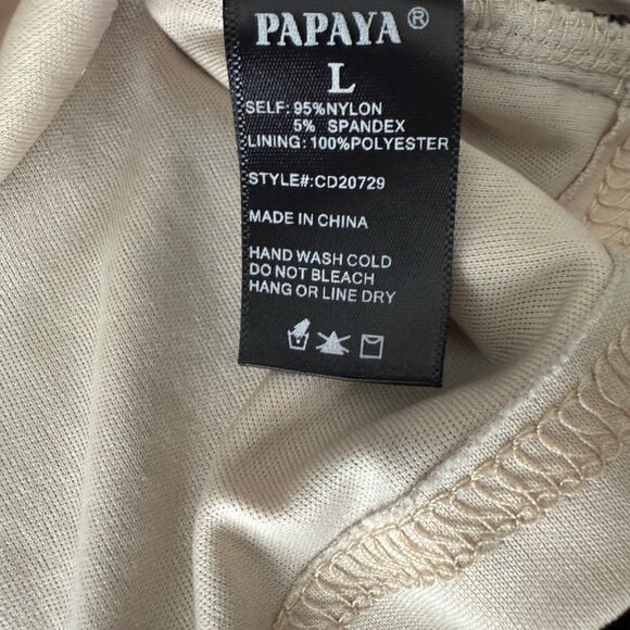 Papaya Womens Black Lace Dress Large Nylon Spandex Blend - Picture 5 of 9